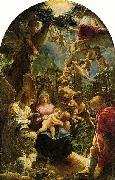 Adam Elsheimer Holy Family with St John the Baptist, France oil painting artist